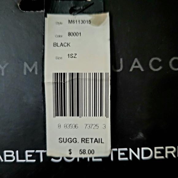 Marc by Marc Jacobs Black Embossed Tablet Sleeve NWT - Picture 4 of 4